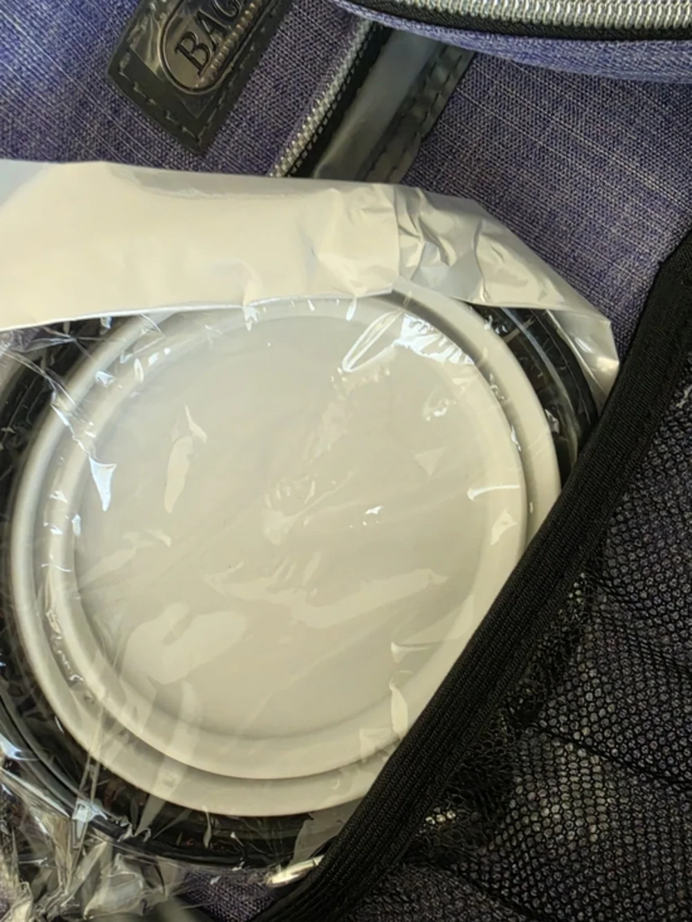 Purple Insulated Pet Travel Backpack  and Bowl Set‎
